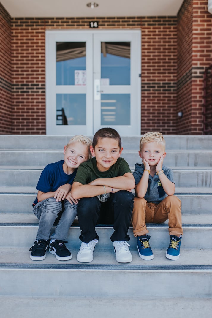 back to school with the boys