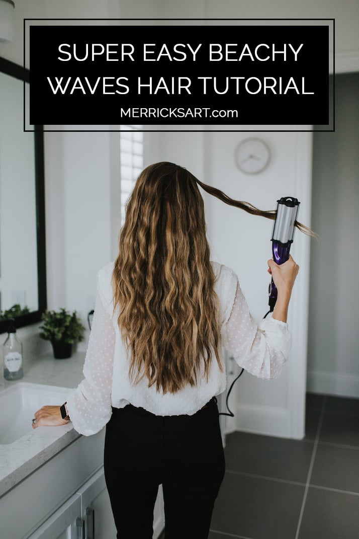 A really easy and quick hair tutorial for beachy waves