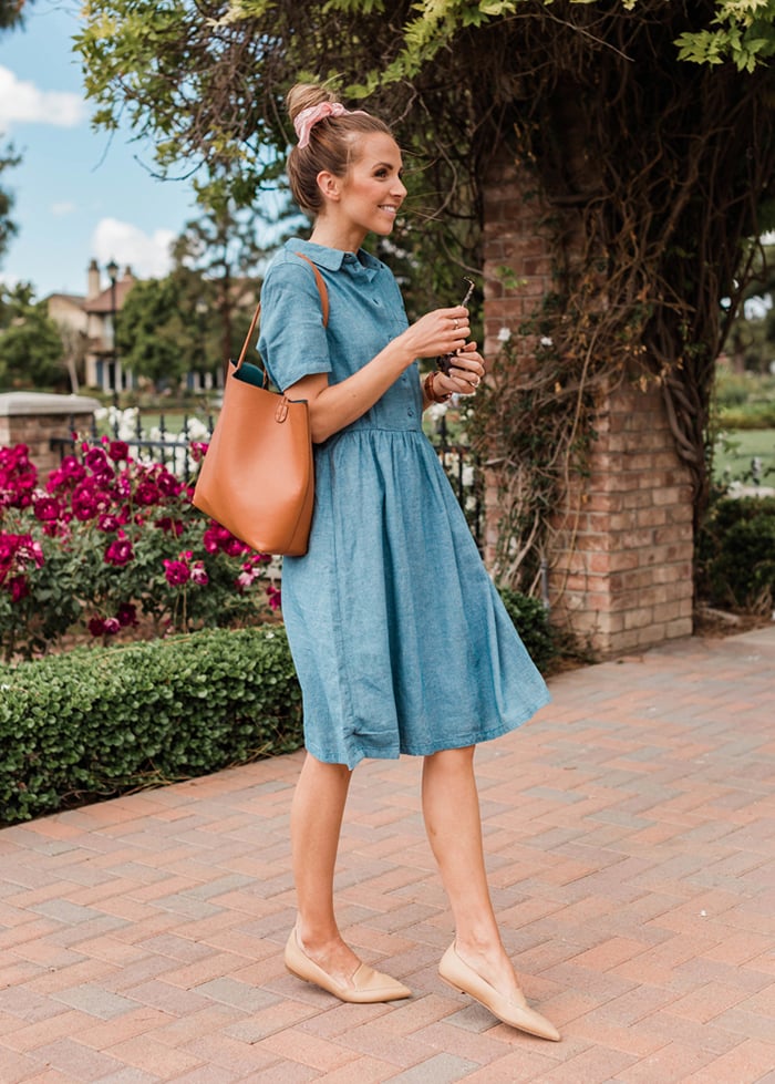 how to wear flats with jeans, skirts, dresses, and more!