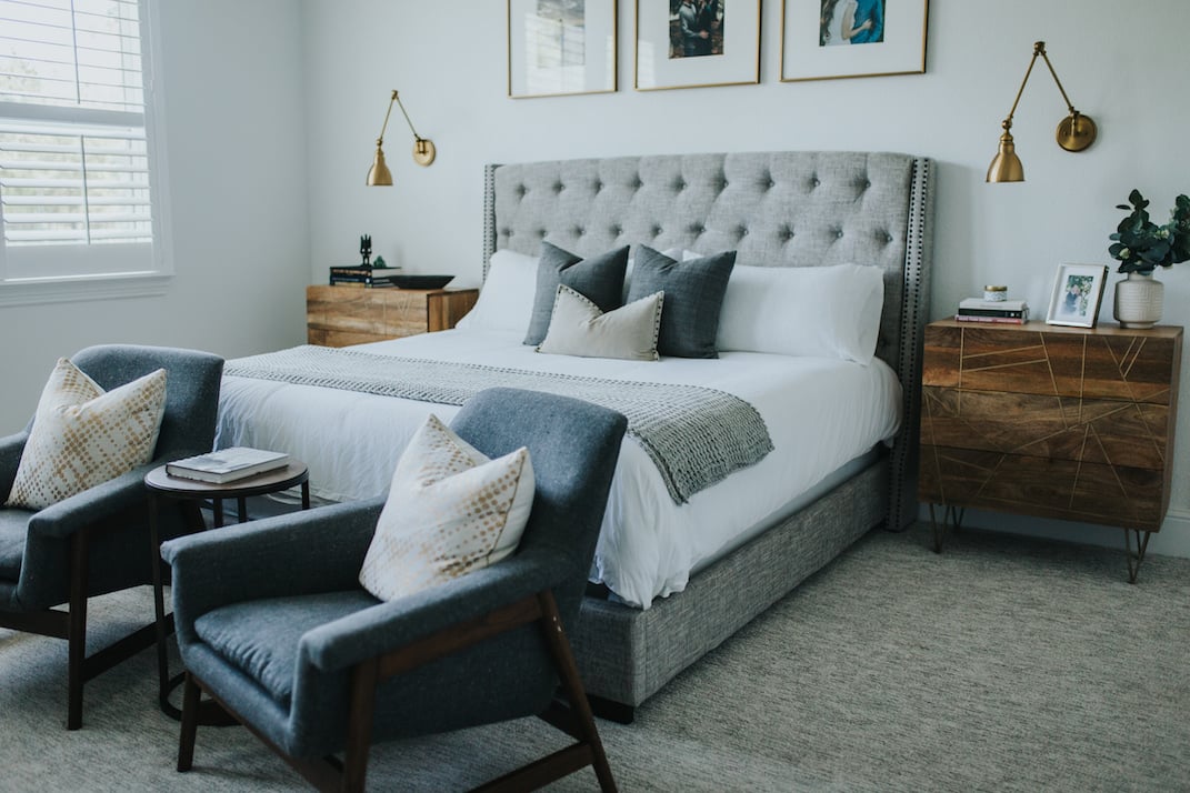 master bedroom with kassatex merricksart.com