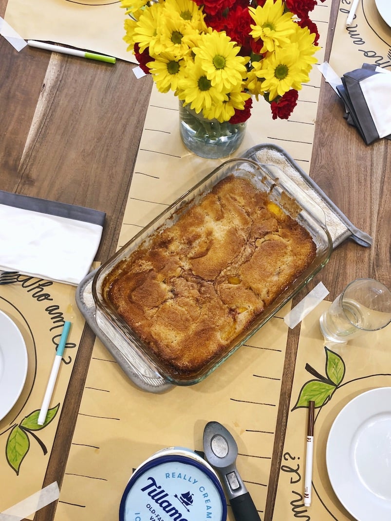 authentic texas peach cobbler