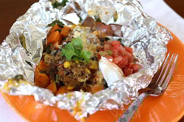 sweet potato foil packets