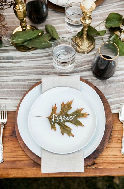 gorgeous fall tablescape for a fall fest dinner
