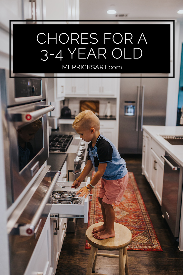 chores a 3 or 4 year old can do