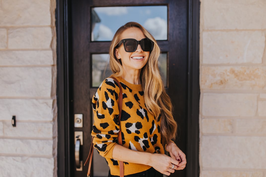 leopard sweater walmart