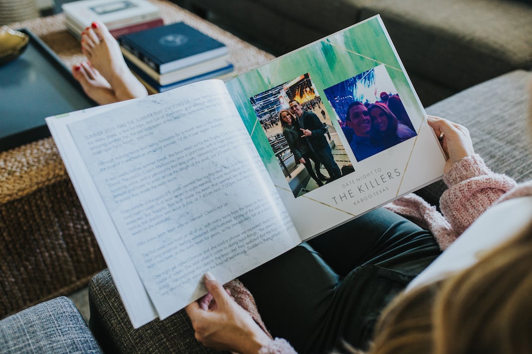 family photobook journal with mixbook