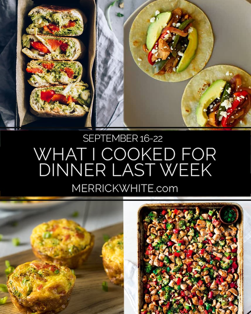 weekly dinner menu family friendly