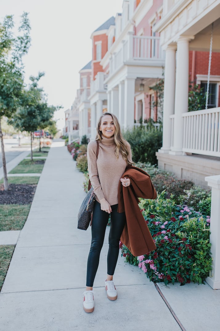 marks and spencer faux leather coated leggings
