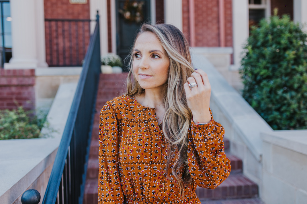 the prettiest fall dress from marks and spencer