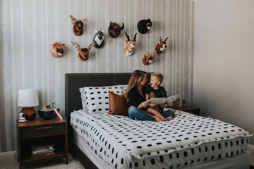 woodland theme boys room