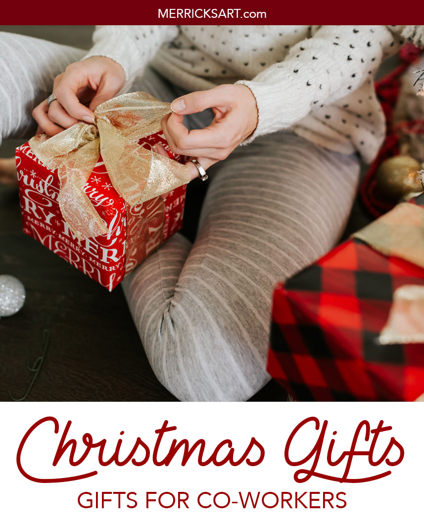 small wrapped christmas present striped christmas pajamas