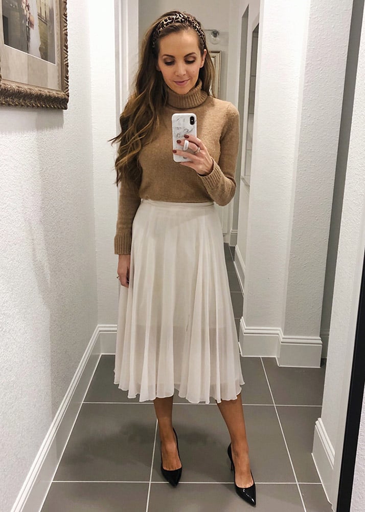 how to style a midi skirt