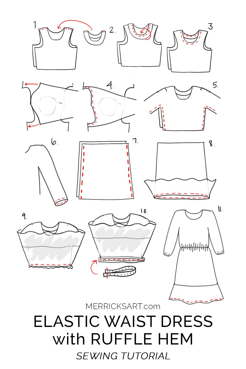 sewing pattern illustration