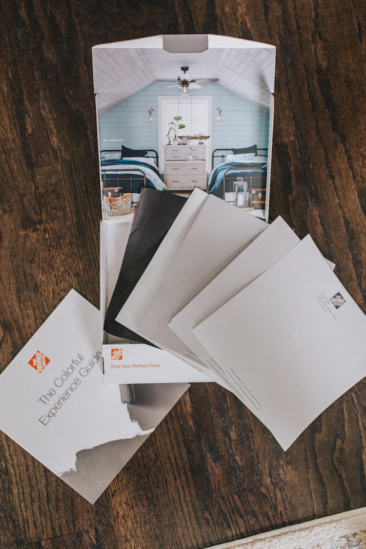 home depot x pinterest peel and stick paint samples