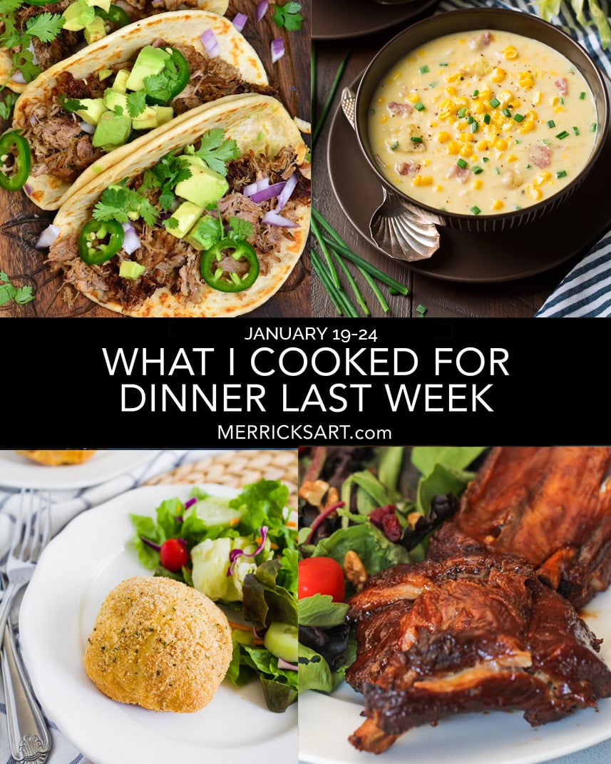 collage of dinner ideas