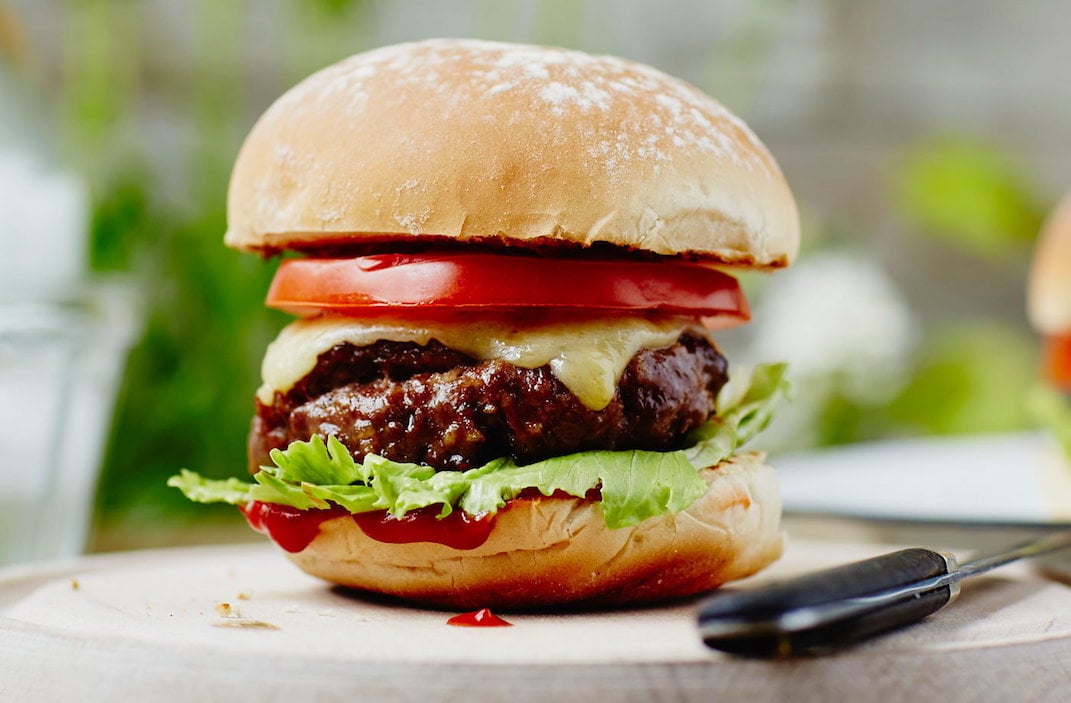 homemade hamburgers
