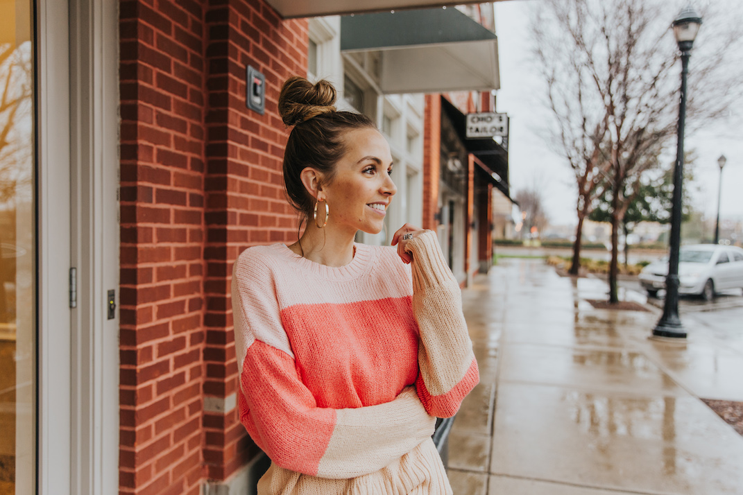 color block aerie sweater