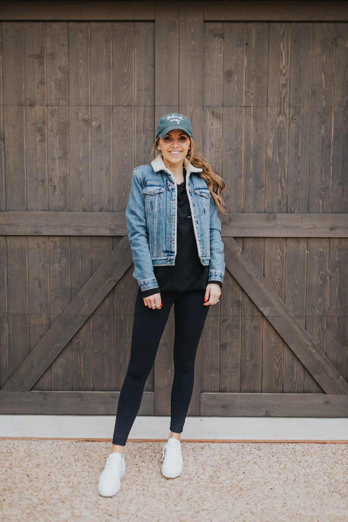 shearling levi's denim jacket