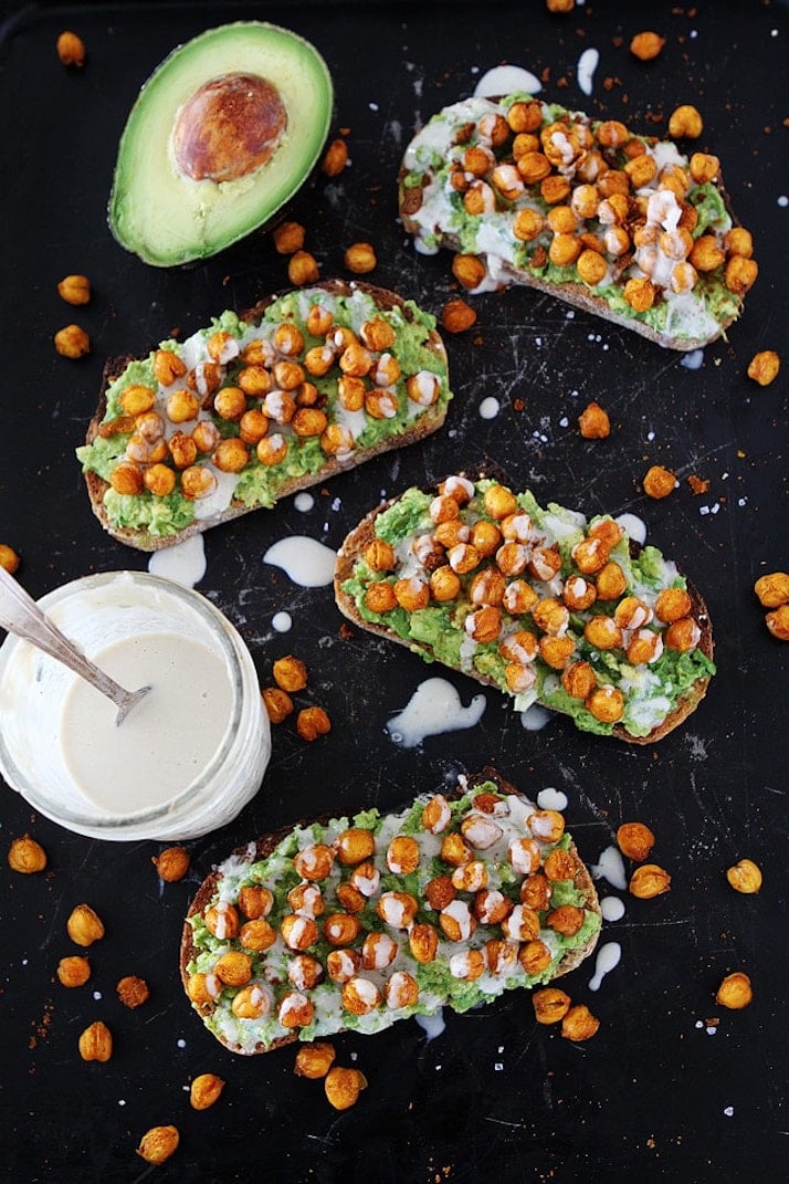 Chickpea Avocado Toast