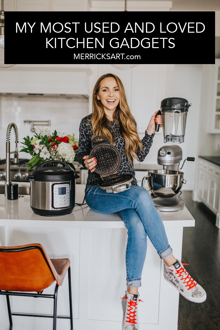 merrick in white kitchen with instant pot and blender