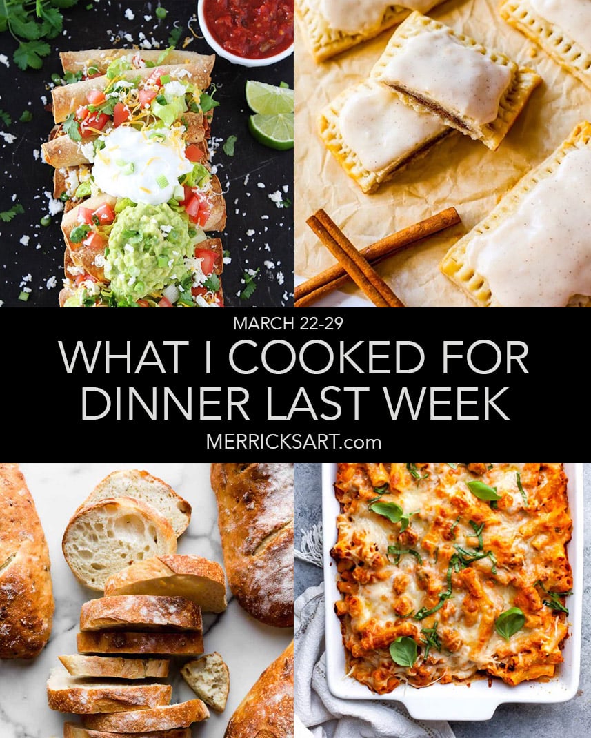 weekly menu dinner ideas