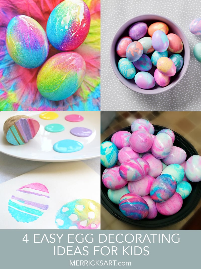 decorating easter eggs
