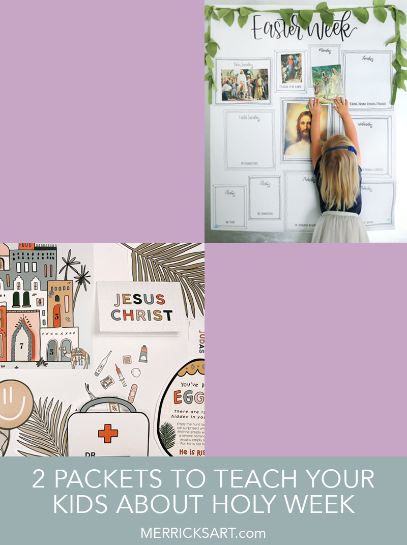 printable holy week lessons