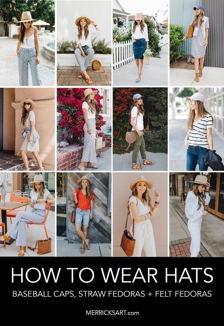 collage of hats