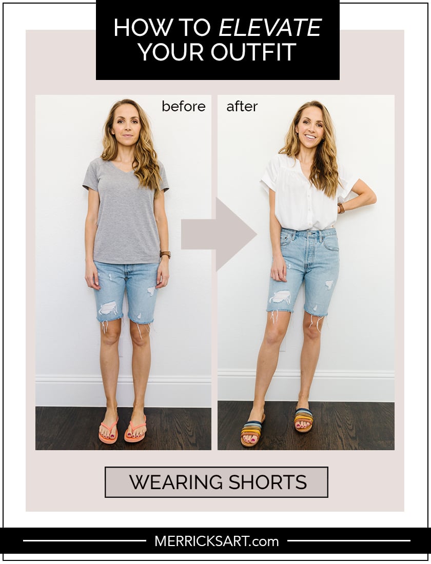 denim shorts outfit for summer
