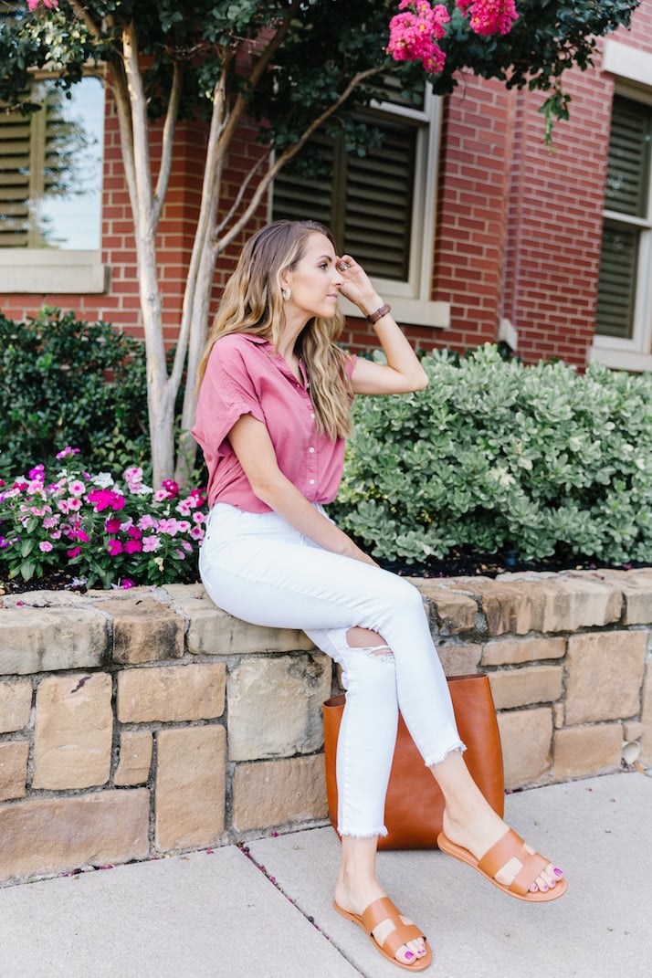 brown leather sandals