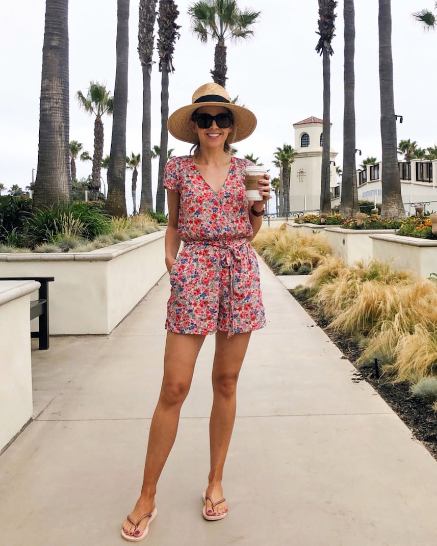 aerie floral romper