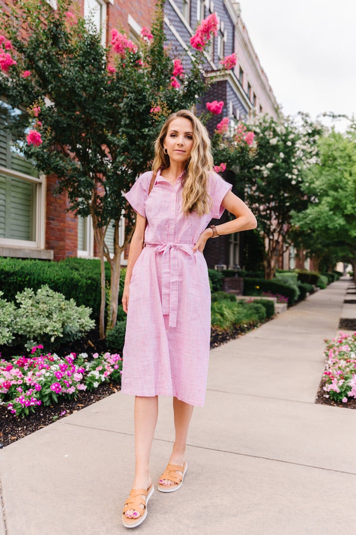 walmart striped shirt dress