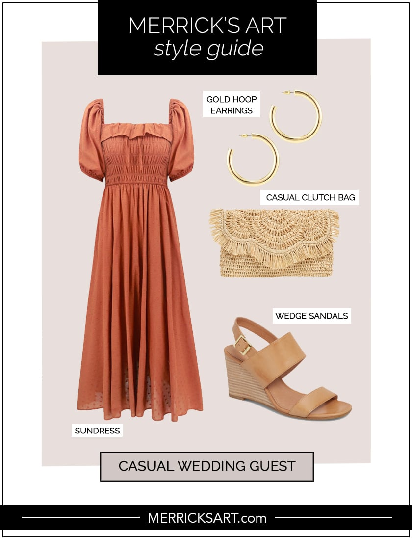 casual day time wedding collage