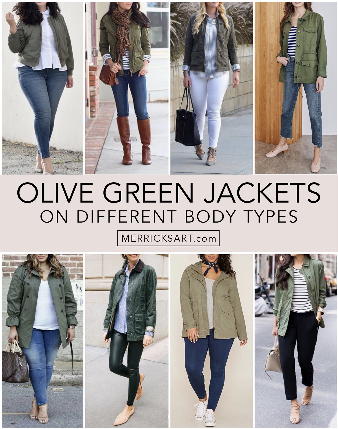 olive green jacket outfits collage