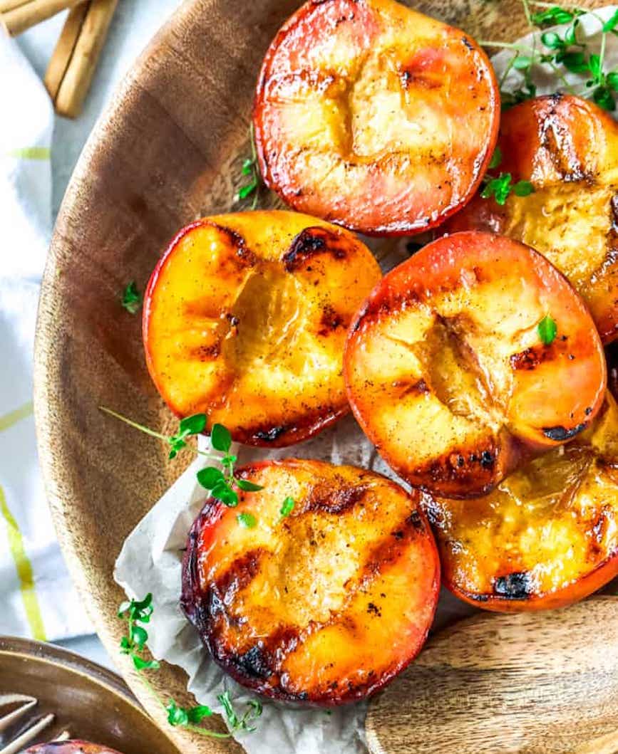 grilled peaches