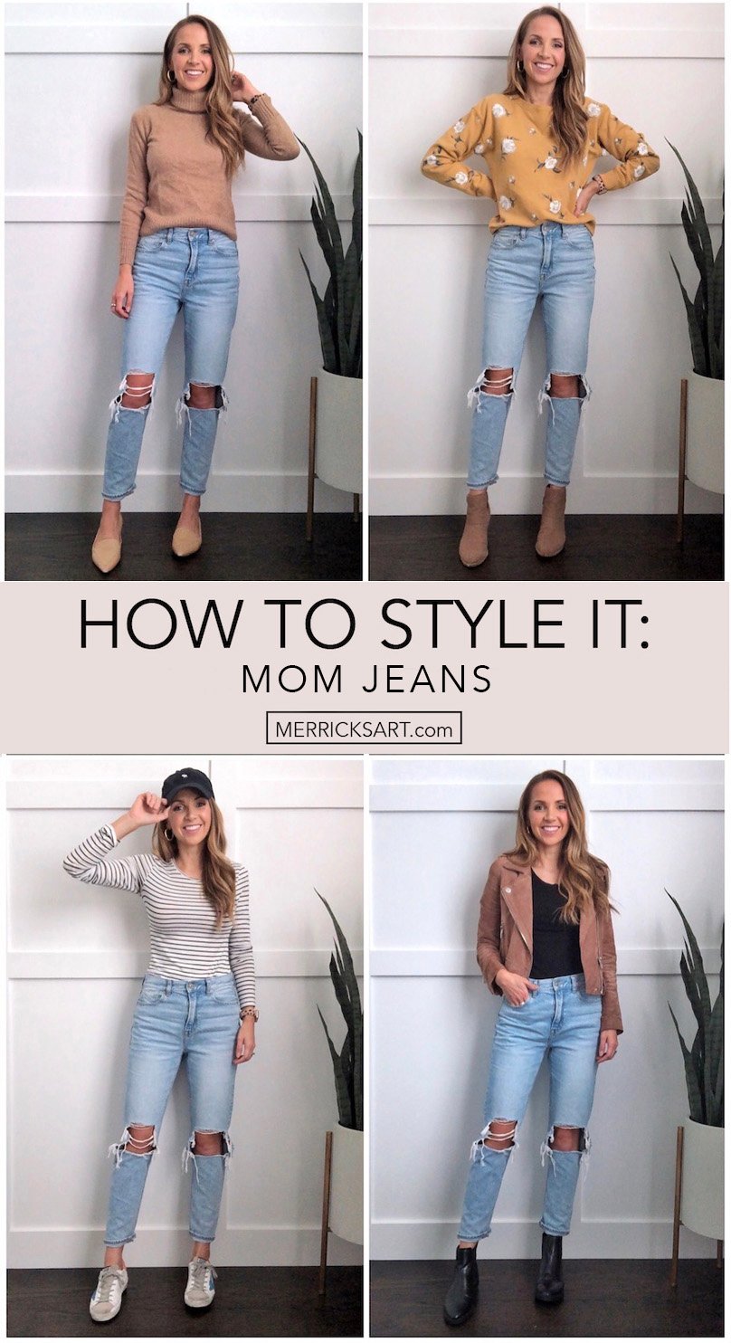 mom jeans outfits