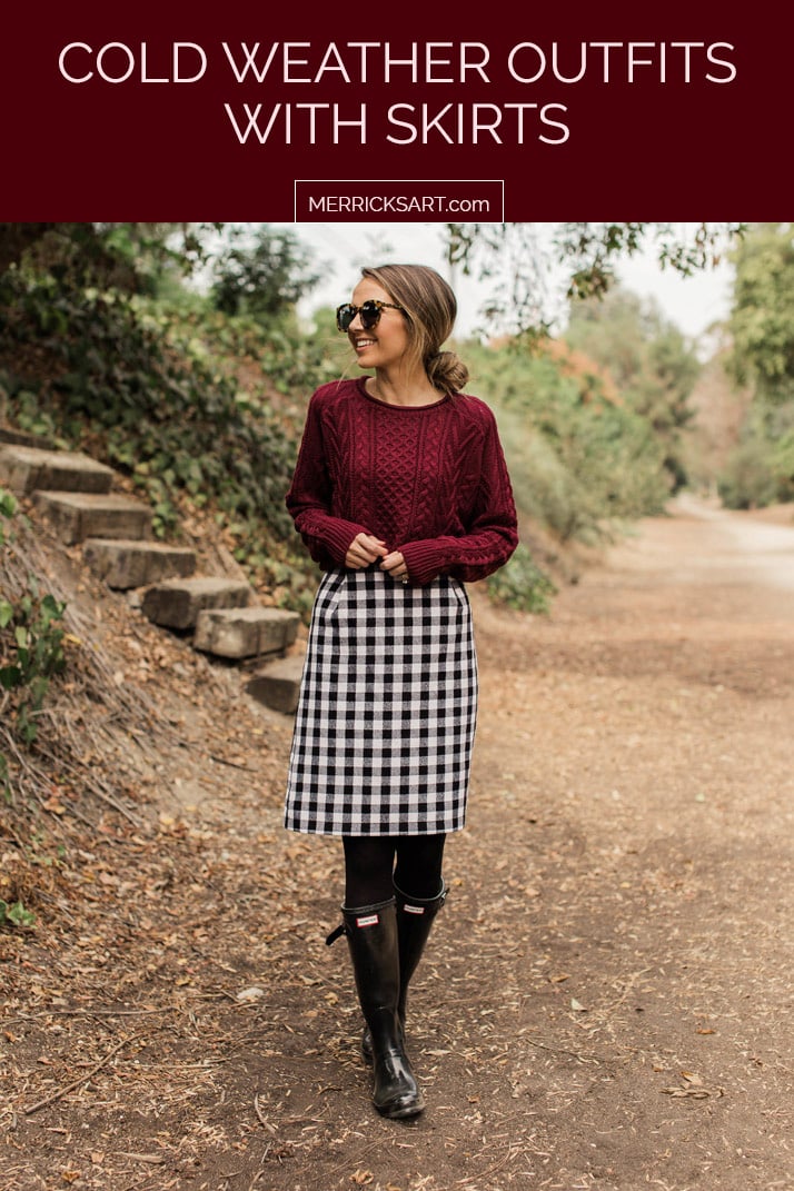 cold weather outfits with skirts