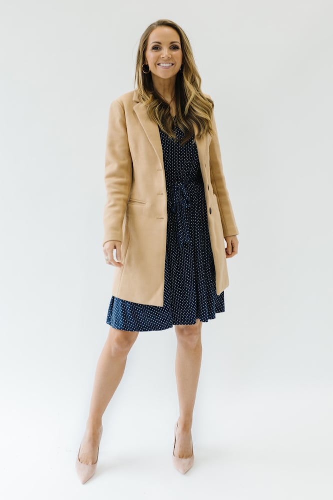 dress coat with Navy MW Collection dress