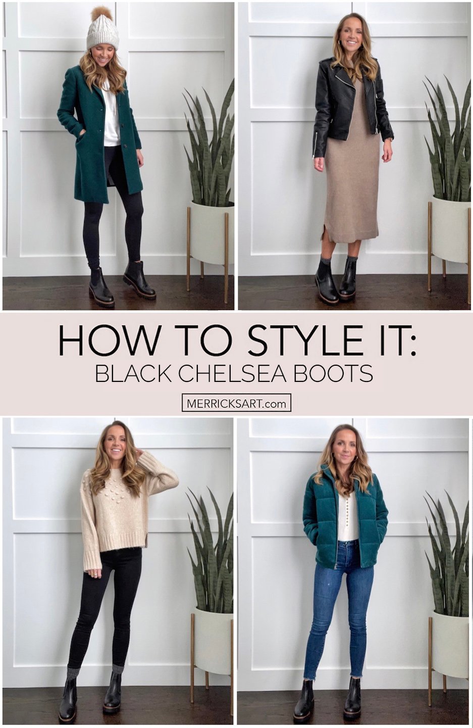 black chelsea boots outfit