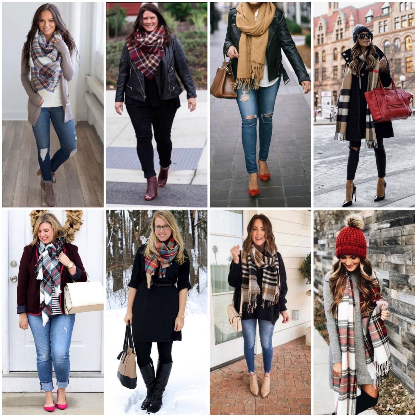 how to wear a scarf on other women