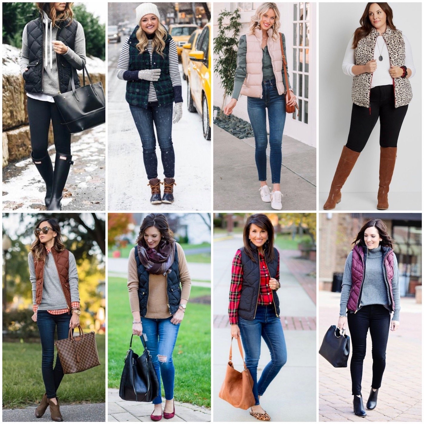 winter vest outfits on other people