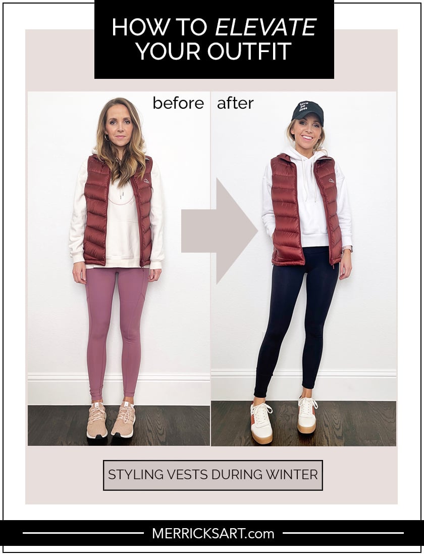 winter outfits with vests