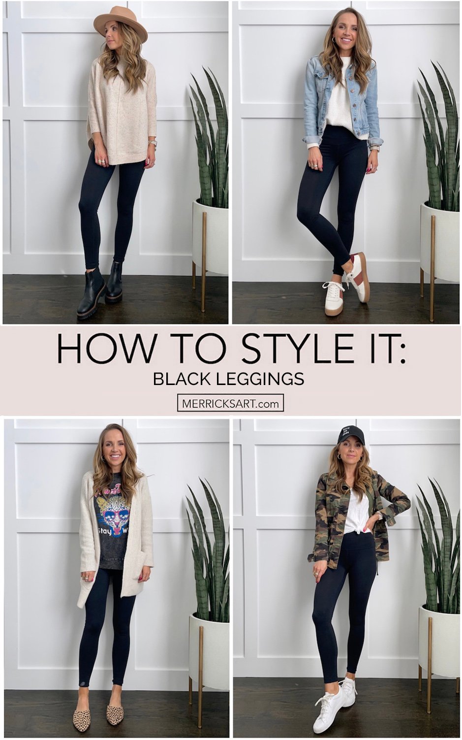 how to wear black leggings