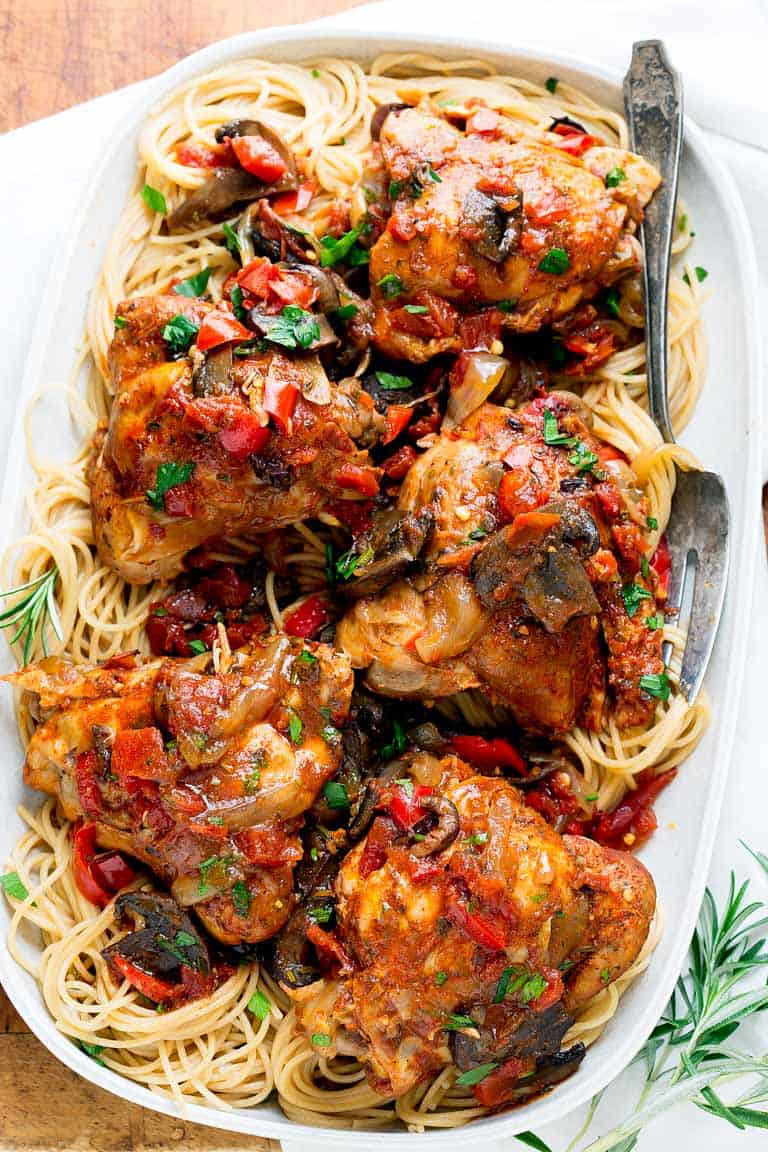 chicken cacciatore dinner ideas