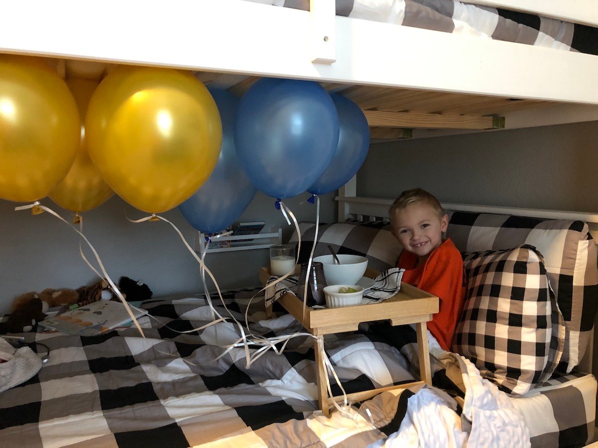 breakfast in bed birthday tradition