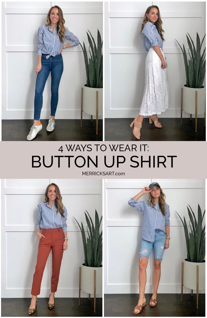 4 ways to wear a button up shirt