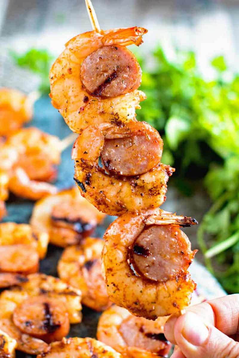 Sausage-and-Shrimp-Kabobs