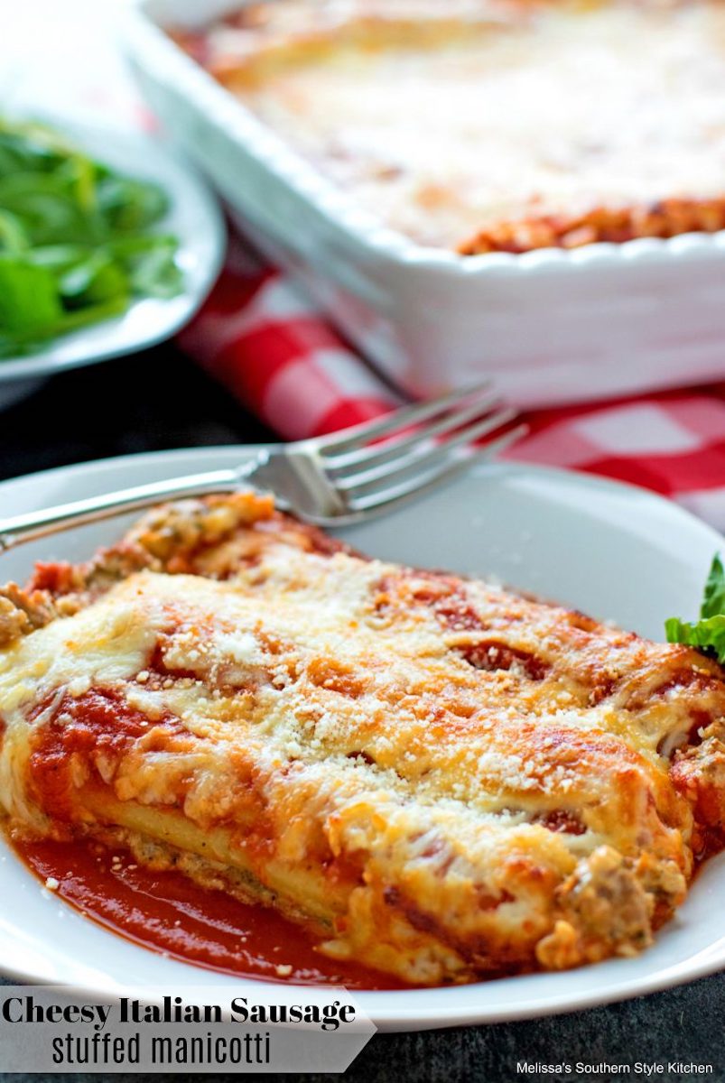 CheesyItalianSausageStuffedManicotti003
