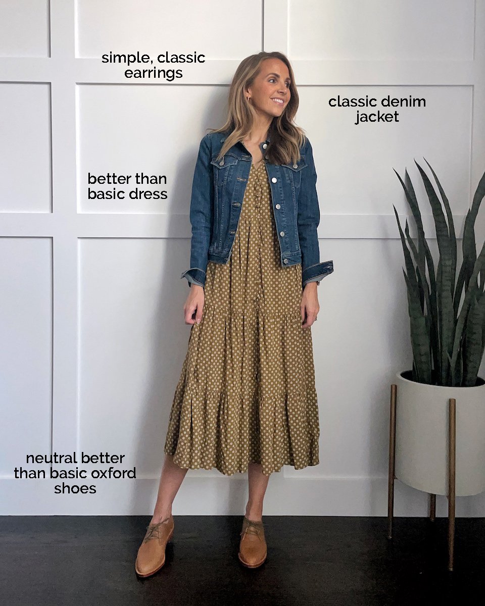 dress and oxfords