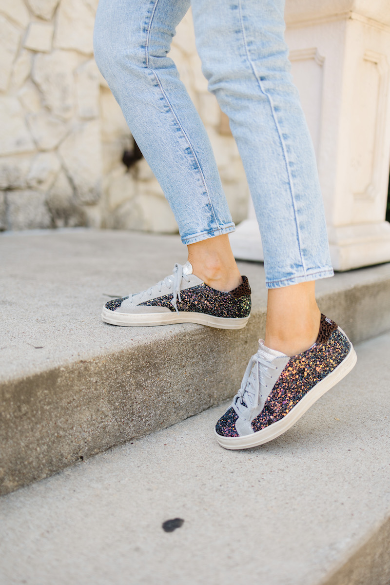 glitter sneakers